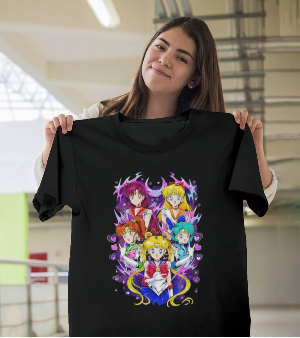 Sailor Moon Justice Serenity Usagi Tsukino And Sailor Guardians Anime T-Shirt