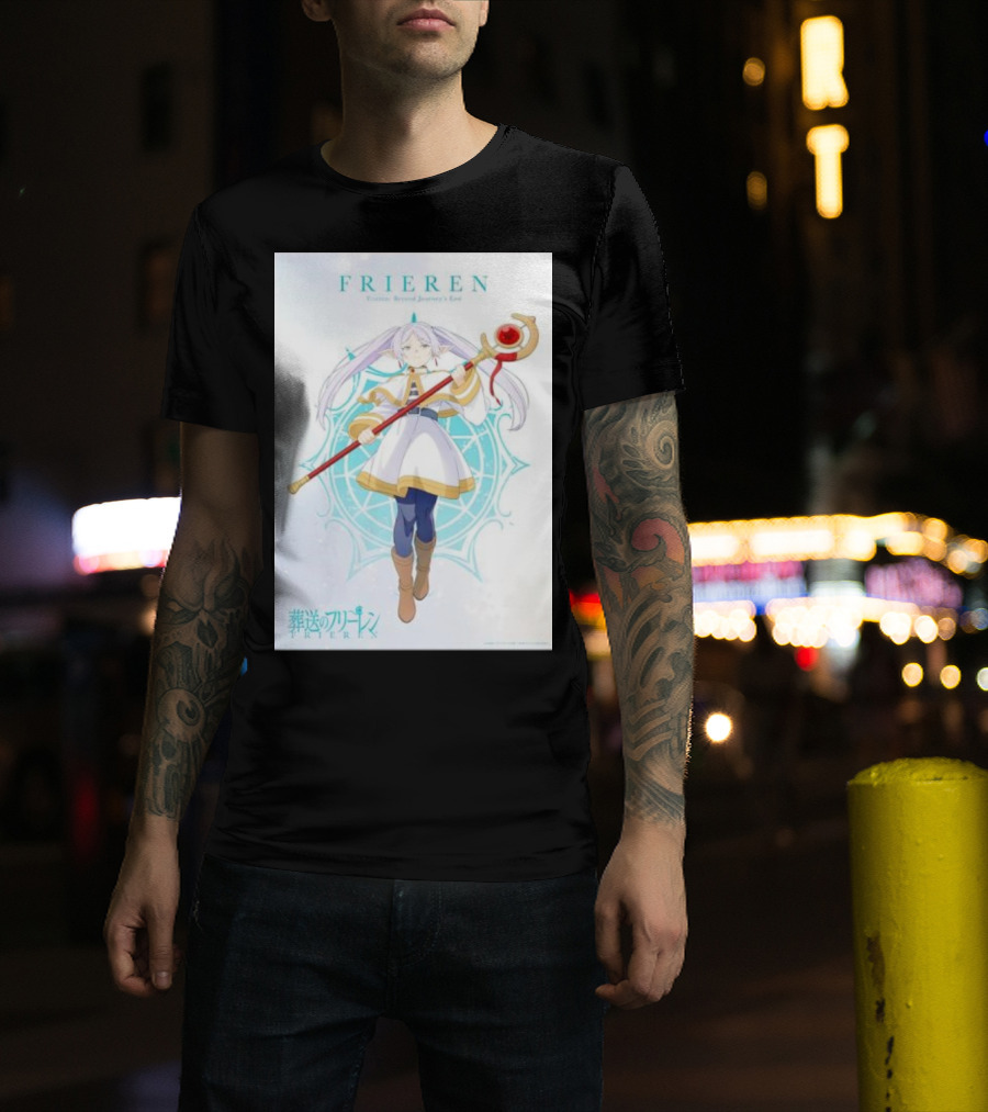 Frieren Beyond Journey's End Sousou No Frieren Anime Character Wand T-Shirt