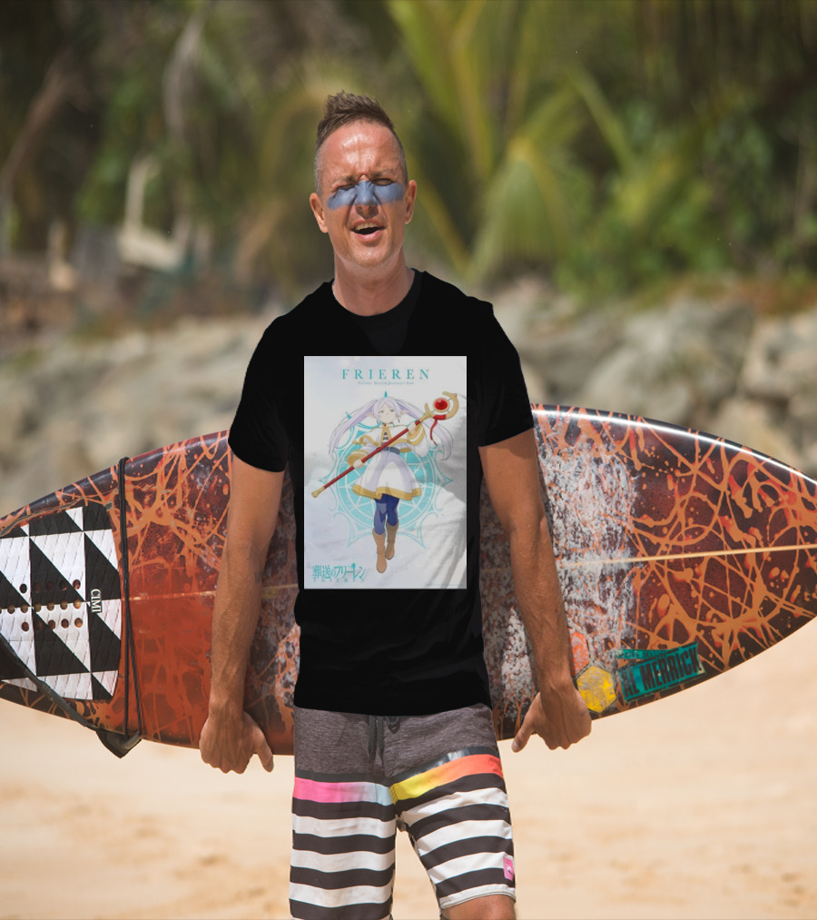 Frieren Beyond Journey's End Sousou No Frieren Anime Character Wand T-Shirt