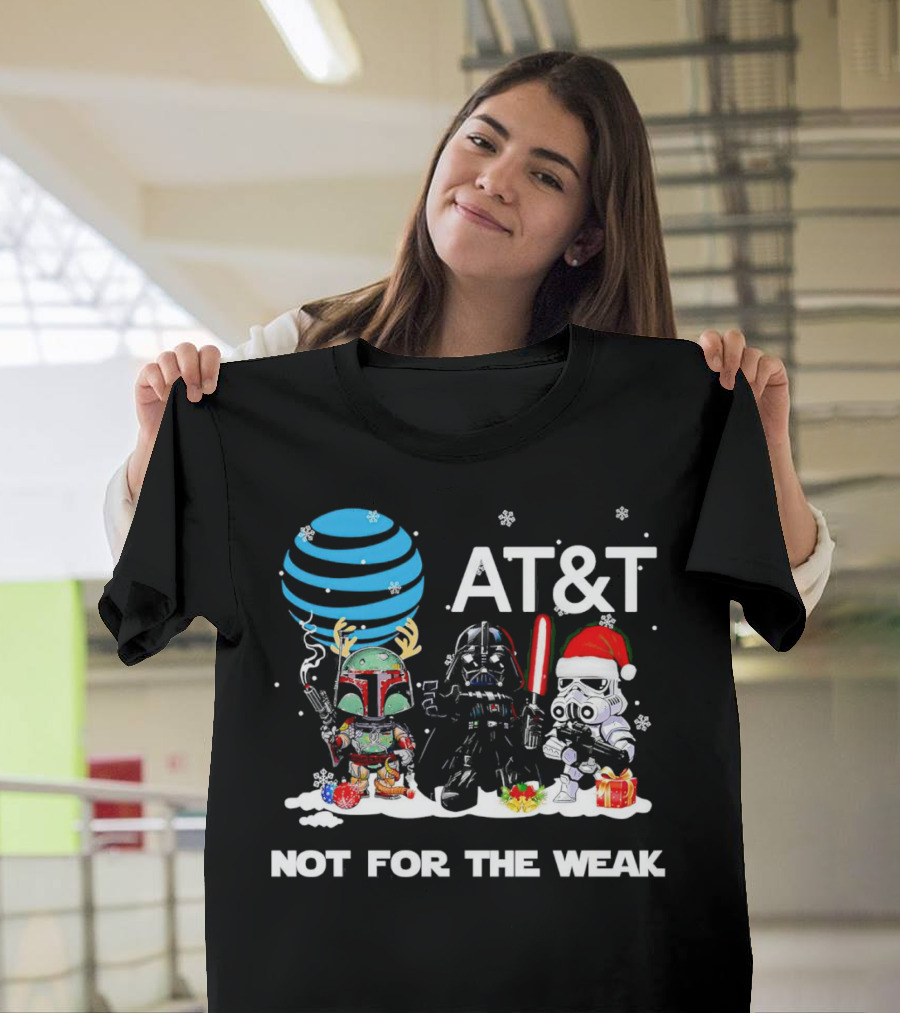AT&T Star Wars Characters Chibi Not For The Weak Christmas T-Shirt