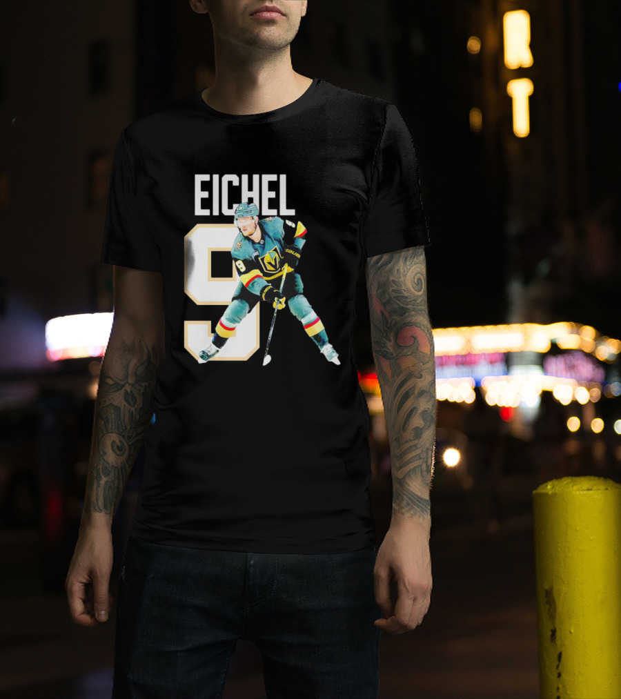 Vegas Golden Knights Jack Eichel 9 Hockey Player MVP T-Shirt