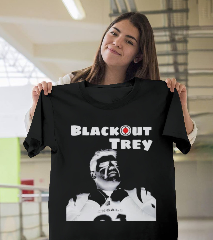 Blackout Trey Cincinnati Bengals 91 T-Shirt