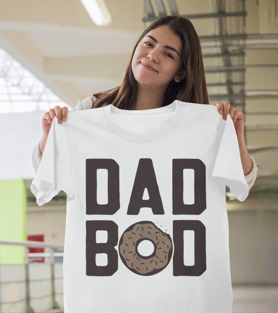 Dad Bod Donut Sprinkles Fun Playful T-Shirt