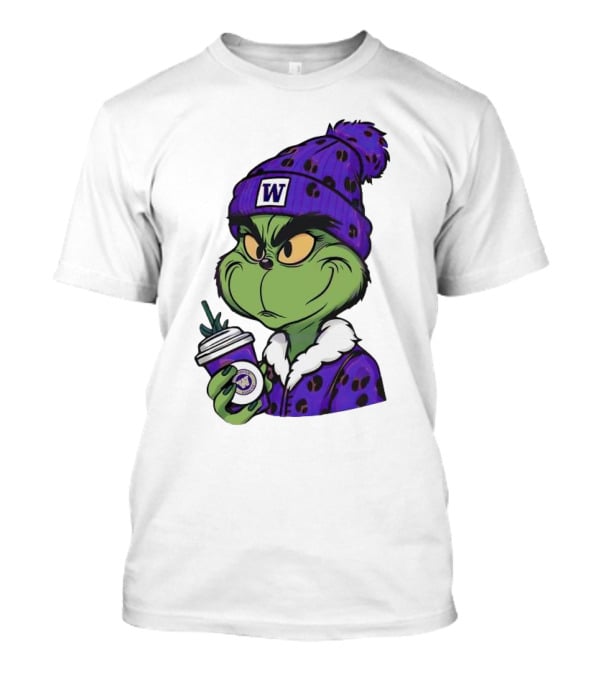Grinch Boujee W Washington Huskies Coffee T-Shirt