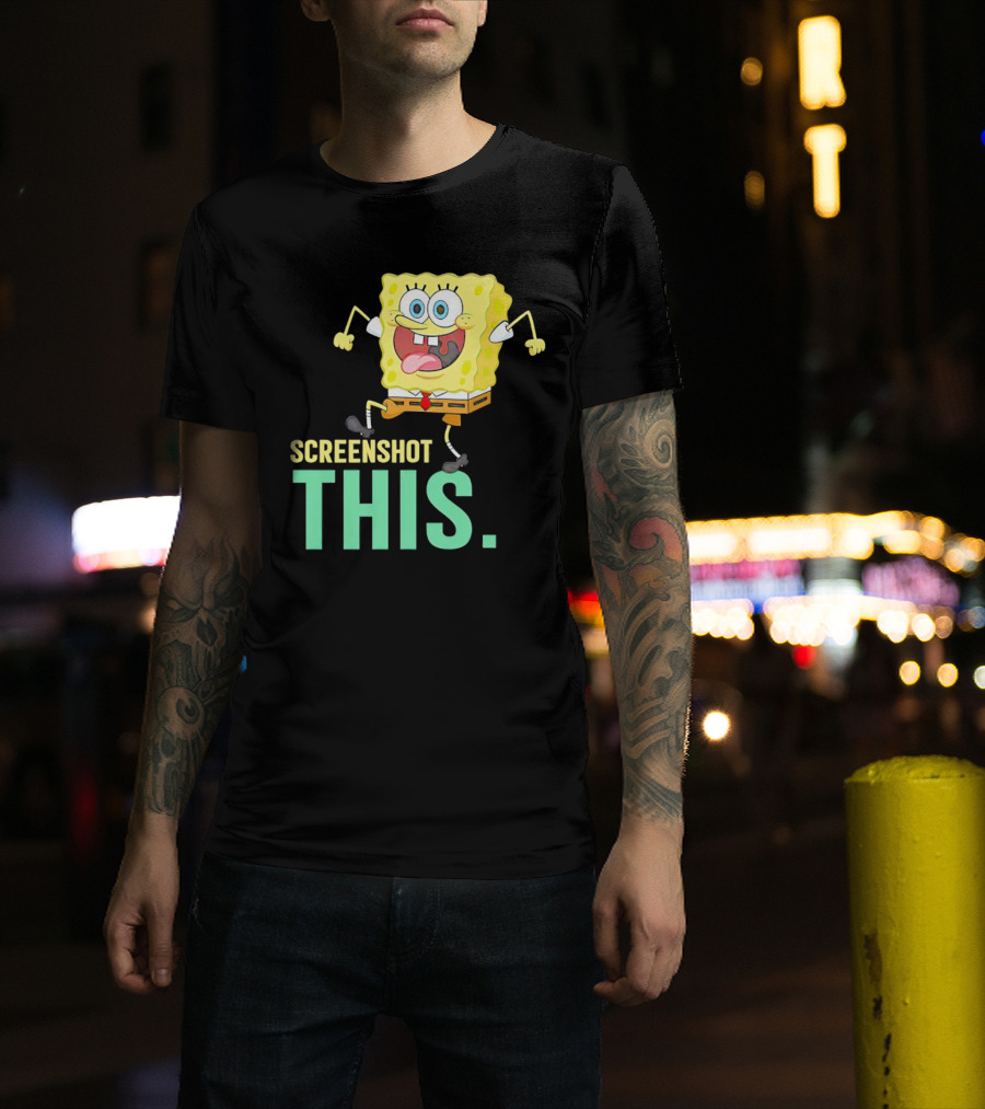 SpongeBob SquarePants Screenshot This Meme Joke T-Shirt