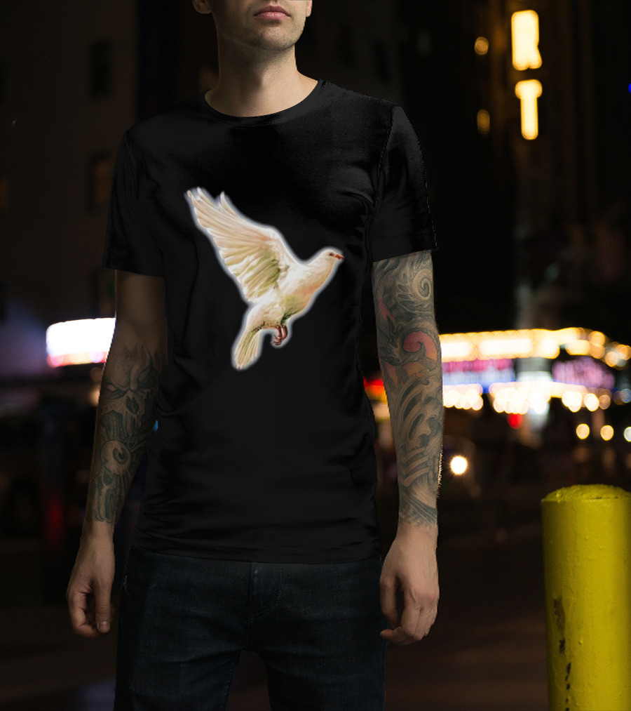 Psycho Peace Dream Dove In Flight T-Shirt