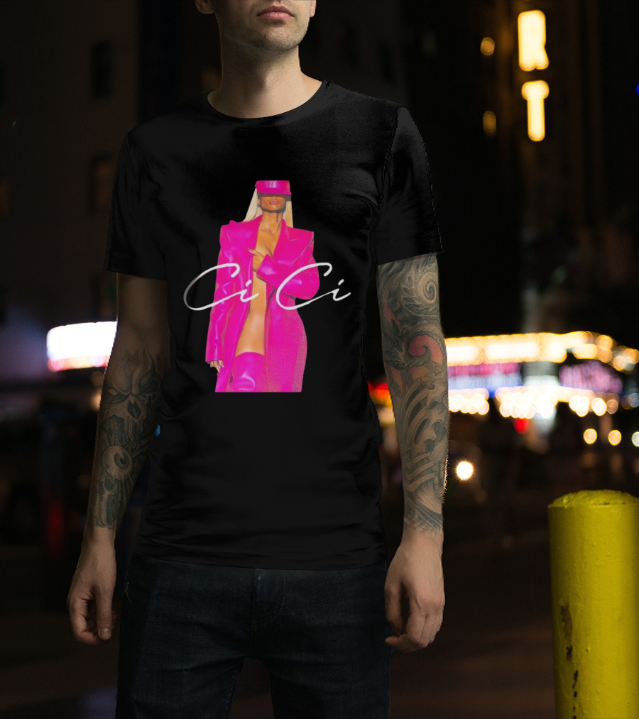 Ciara CiCi Bold Pink Fashion T-Shirt