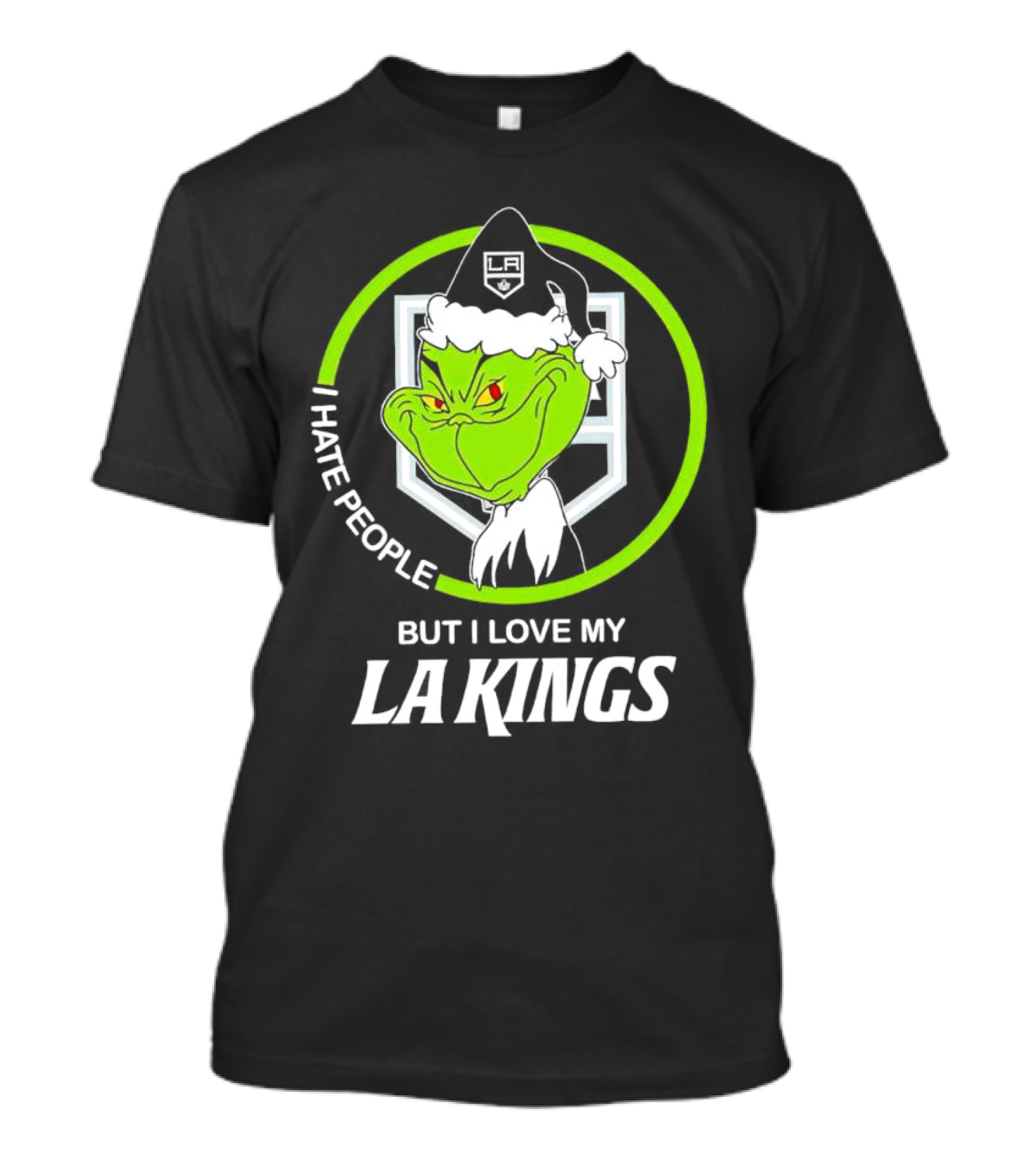 I Hate People But I Love My LA Kings Grinch T-Shirt