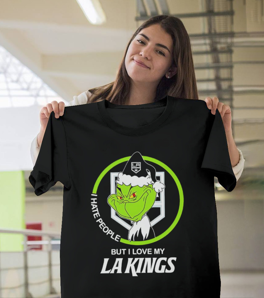 I Hate People But I Love My LA Kings Grinch T-Shirt