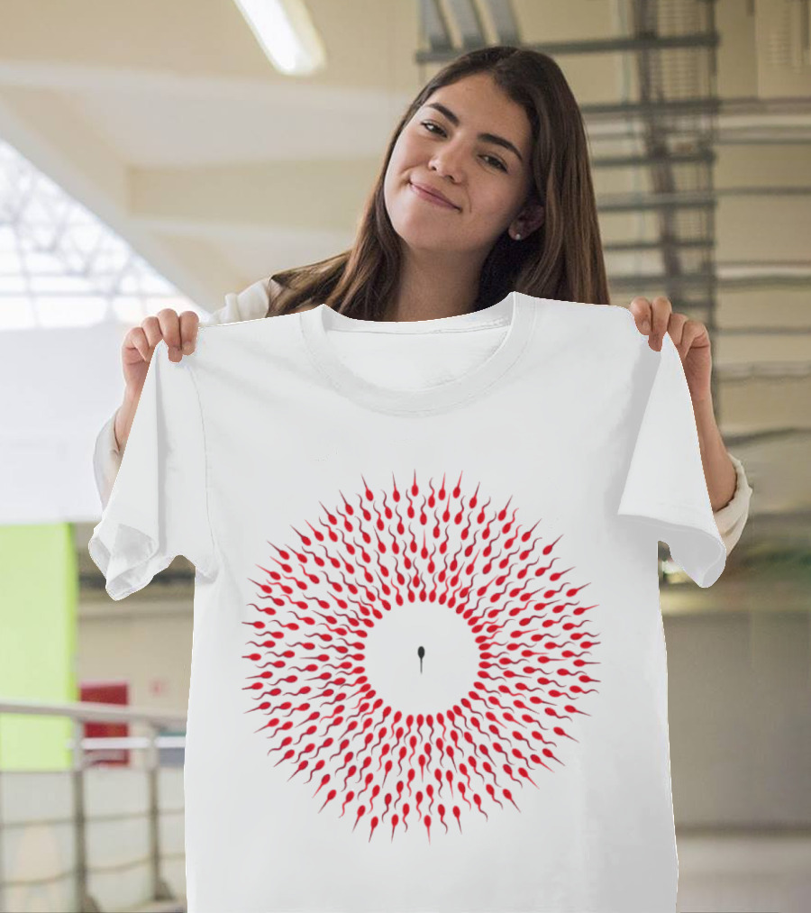 Autistic Tadpole Red Spiral Formation T-Shirt