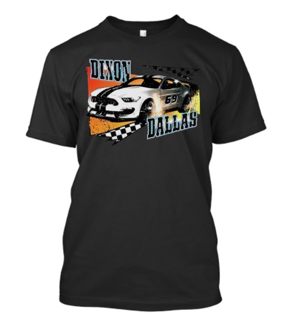 Dixon Dallas 69 Mustang Racing Car T-Shirt