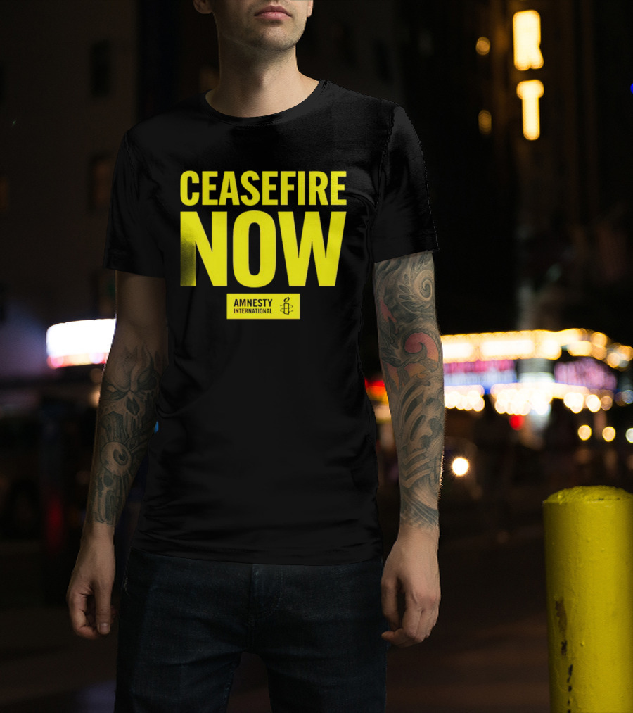 Ceasefire Now Amnesty International T-Shirt