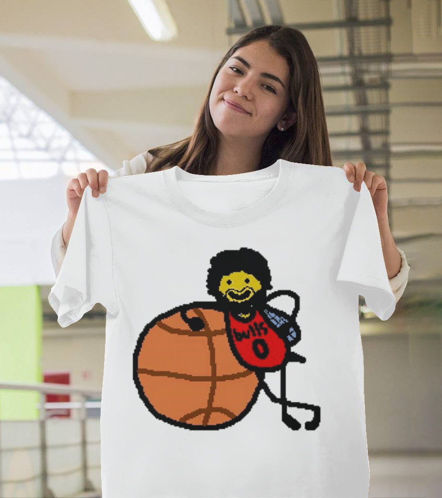 Co-Bee Chicago Bulls NBA Paint Cartoon Basketball Character T-Shirt
