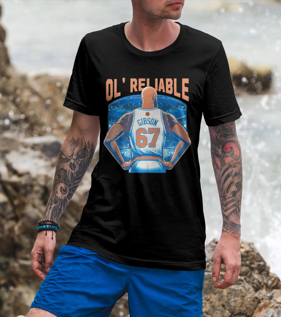 Gibson Ol' Reliable 67 Basketball Arena Scene T-Shirt