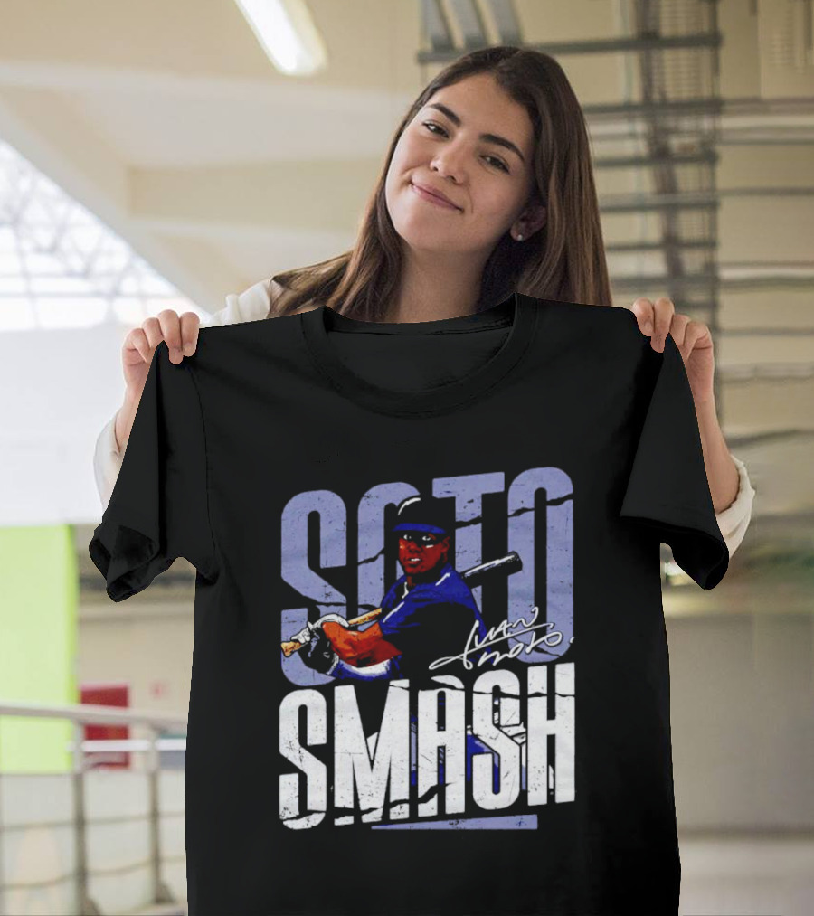 Soto Smash Juan Soto Cartoon Signature T-Shirt