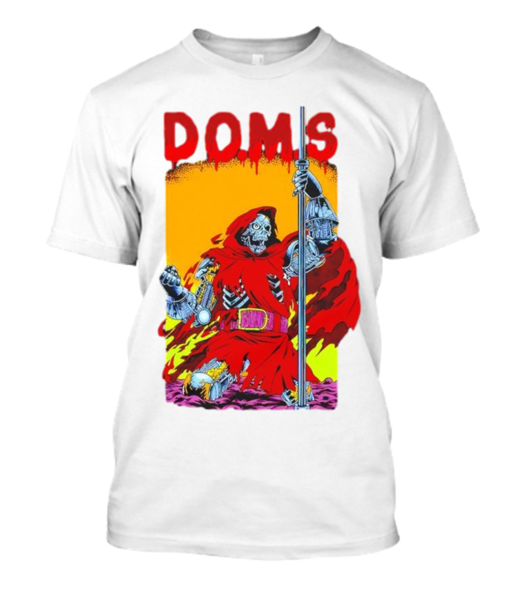 DOMS Warrior Skeleton Metal Armor Staff T-Shirt