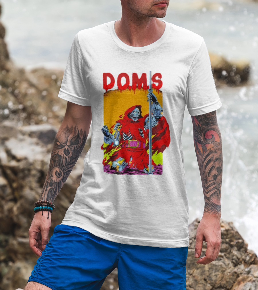 DOMS Warrior Skeleton Metal Armor Staff T-Shirt