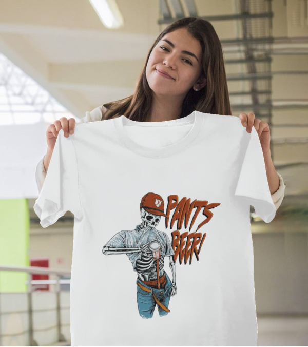 Skeleton Pants Beer T-Shirt
