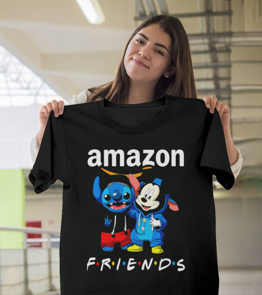 Stitch Mickey Amazon Friends Hoodie Characters T-Shirt