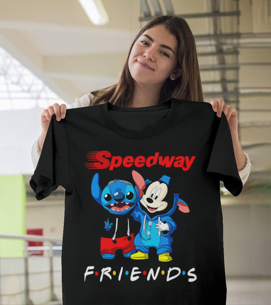 Speedway Friends Stitch Mickey T-Shirt