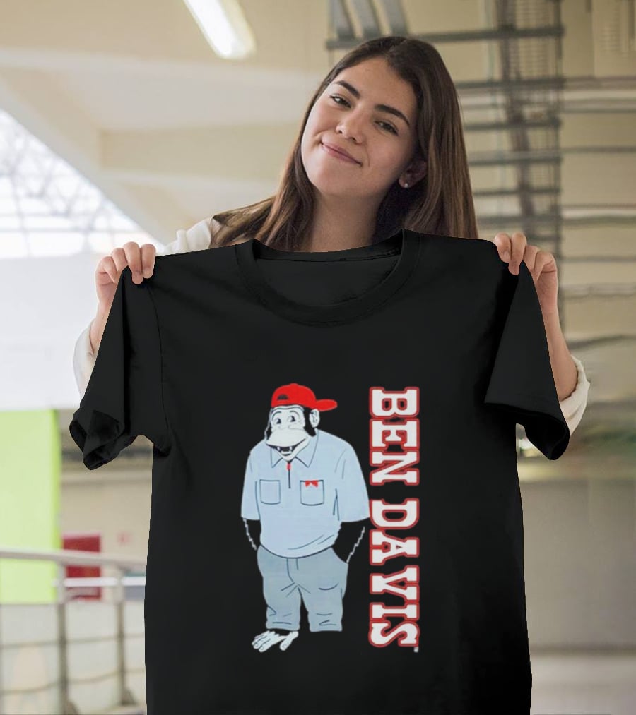 BEN DAVIS Monkey In Red Cap And Workwear T-Shirt