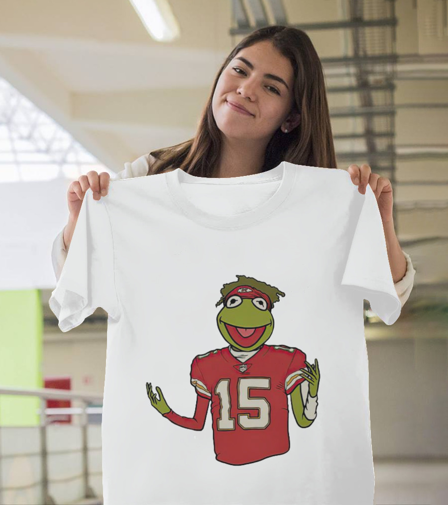 Chiefs Patrick Mahomes Kermit the Frog 15 Jersey T-Shirt