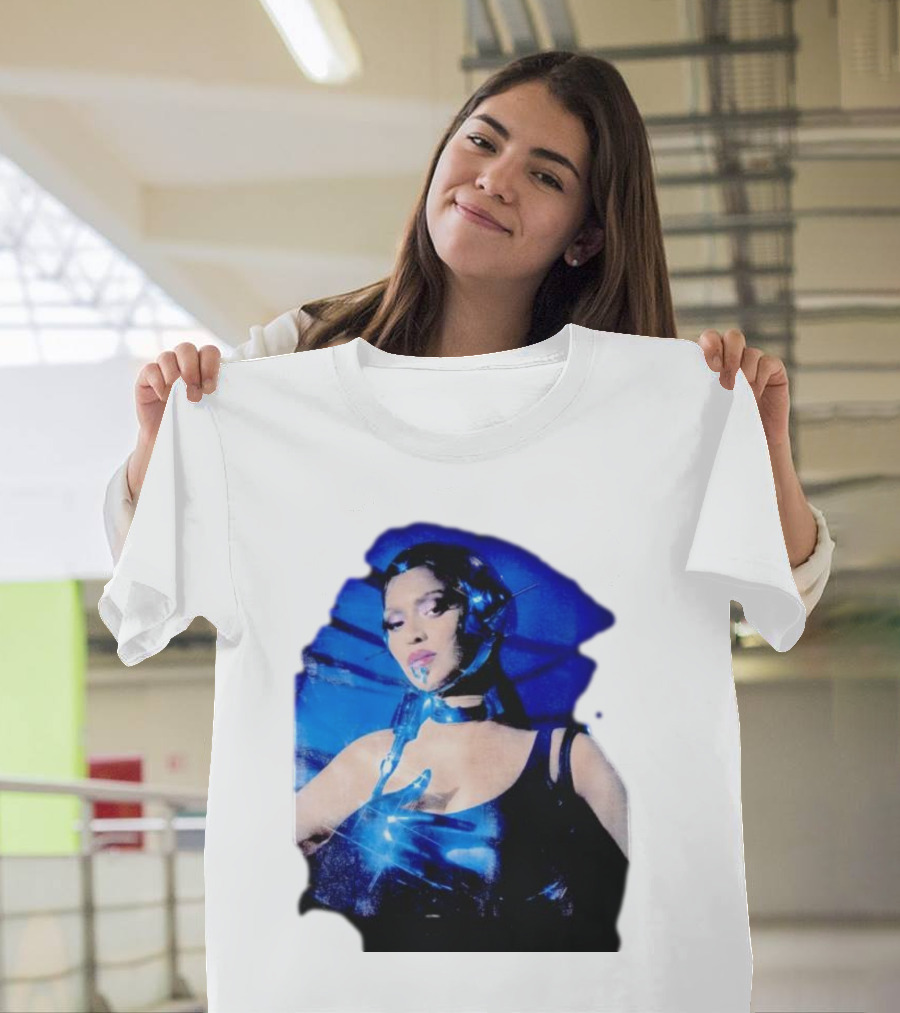 Robo Beyonce Futuristic Cyborg Aesthetic T-Shirt