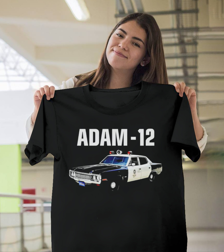 Adam-12 Police Patrol Car Classic TV Series T-Shirt