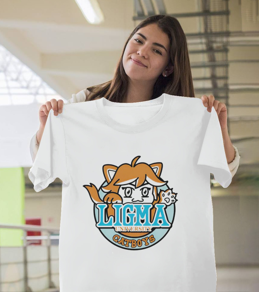 Ligma University Catboys Cute Cartoon T-Shirt