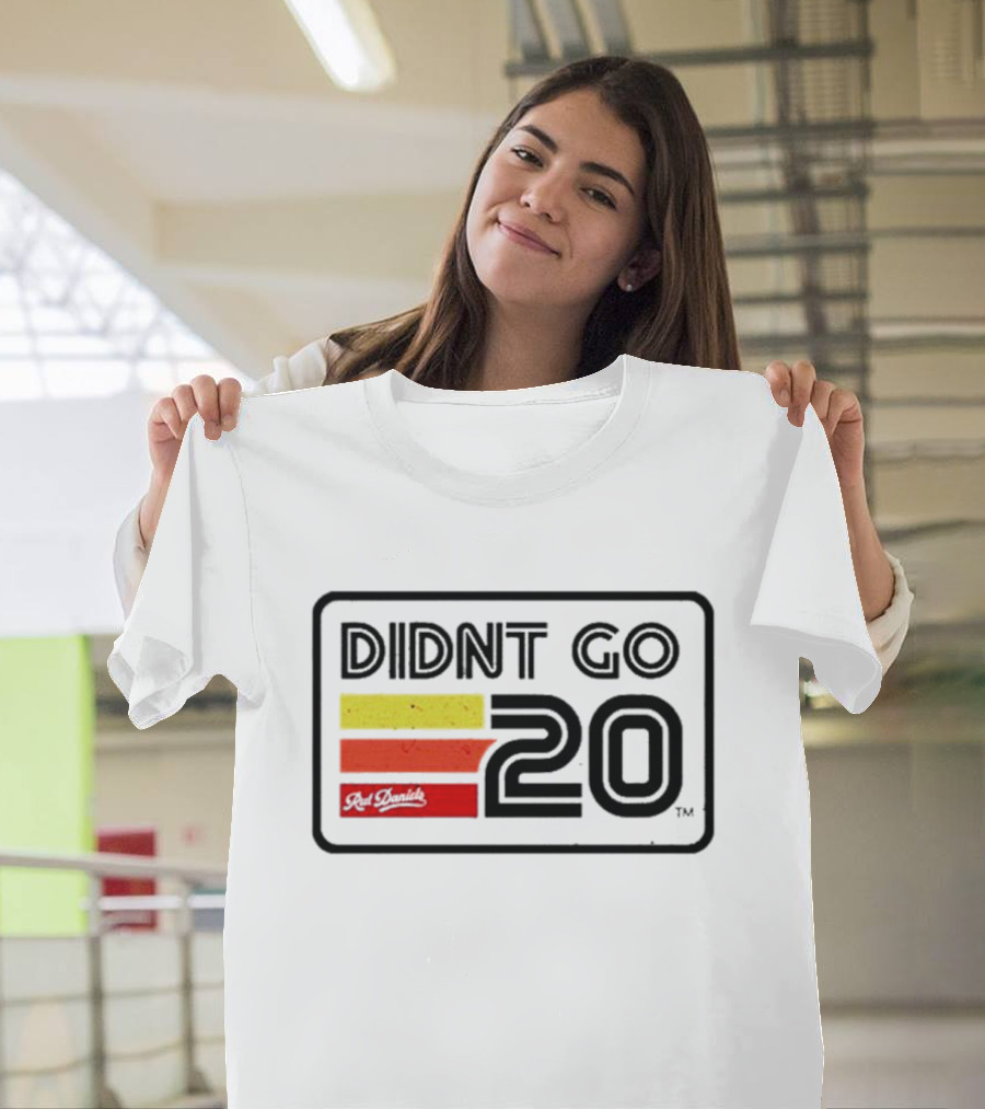 Didn't Go Rut Daniels 20 Racing Stripes Retro Motif T-Shirt