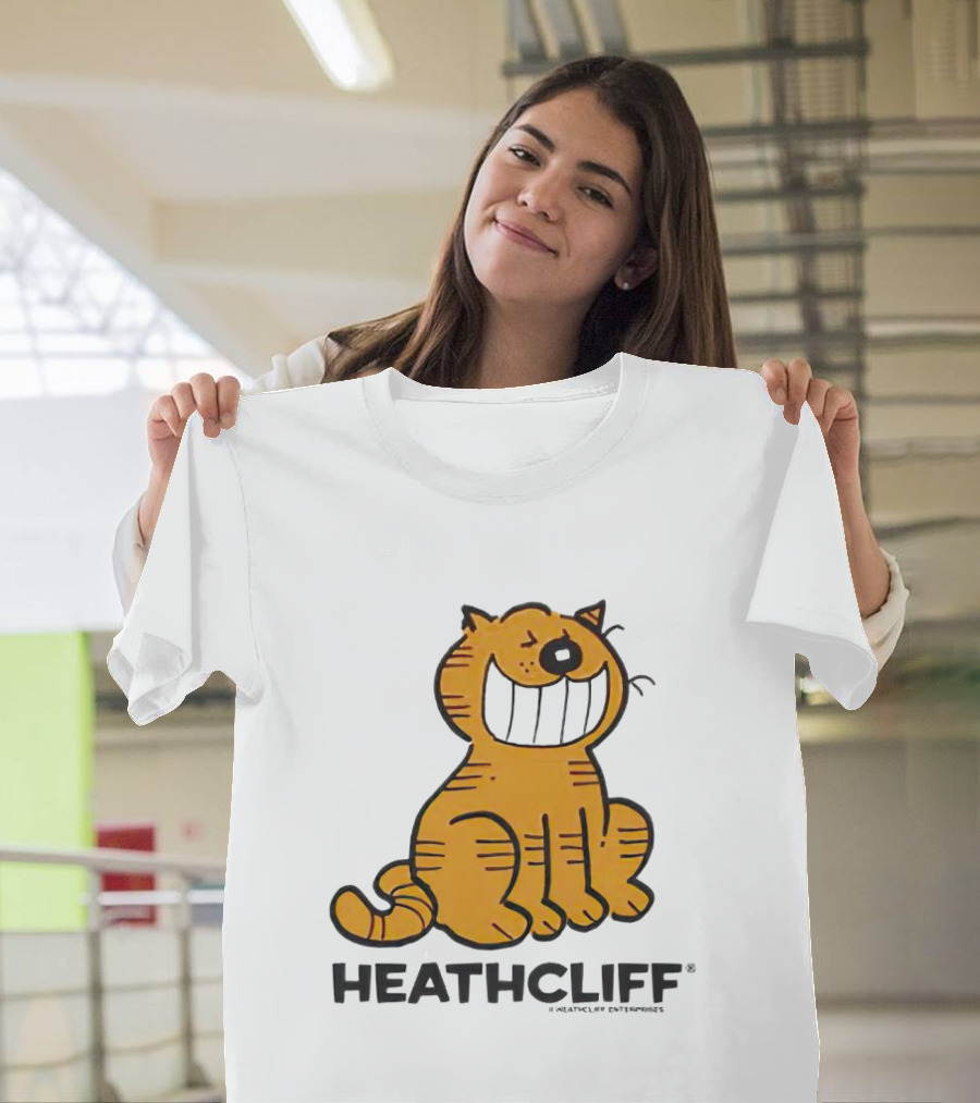 Heathcliff Cartoon Character Grinning T-Shirt