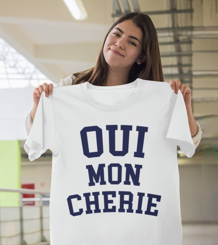 Oui Mon Cherie Retro Varsity T-Shirt