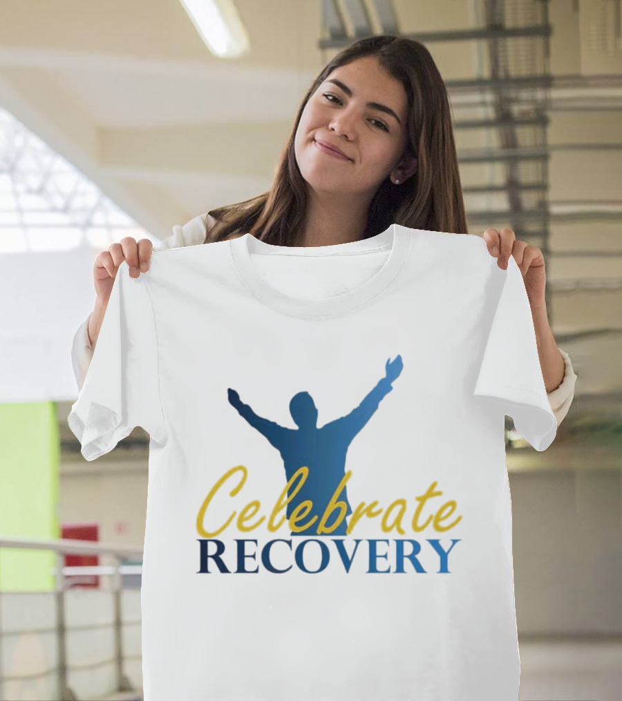 Celebrate Recovery Silhouette With Raised Arms T-Shirt