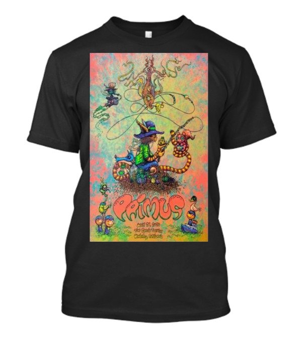 Primus April 21 2024 The Greek Theatre Berkeley California Fantasy Creature T-Shirt