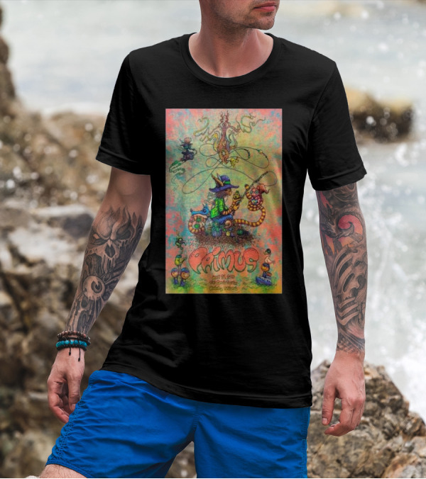 Primus April 21 2024 The Greek Theatre Berkeley California Fantasy Creature T-Shirt