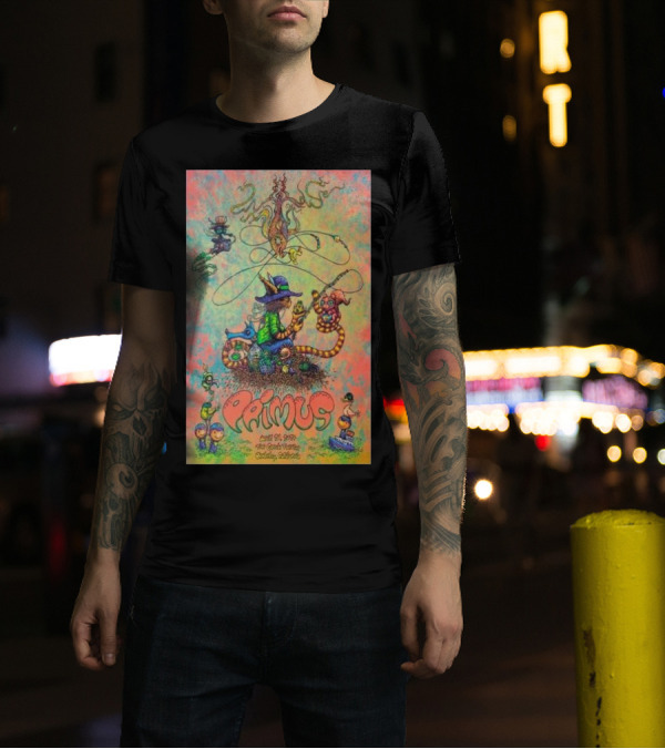 Primus April 21 2024 The Greek Theatre Berkeley California Fantasy Creature T-Shirt
