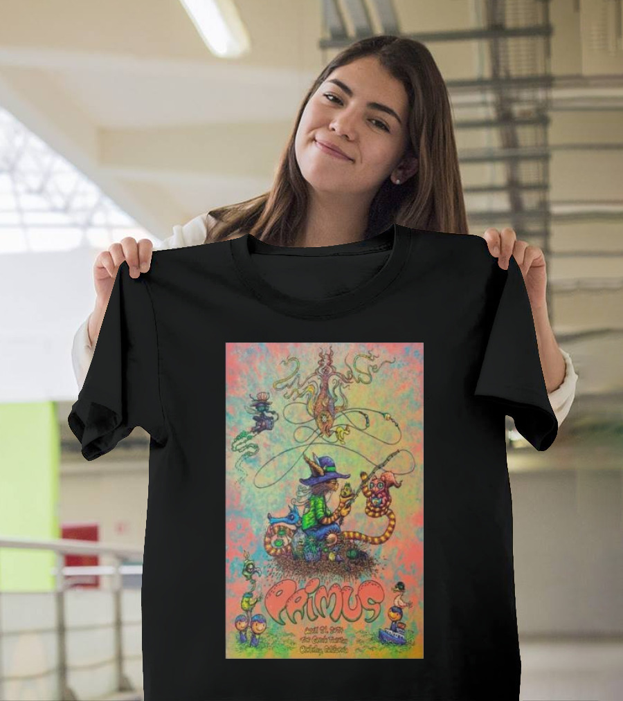 Primus April 21 2024 The Greek Theatre Berkeley California Fantasy Creature T-Shirt