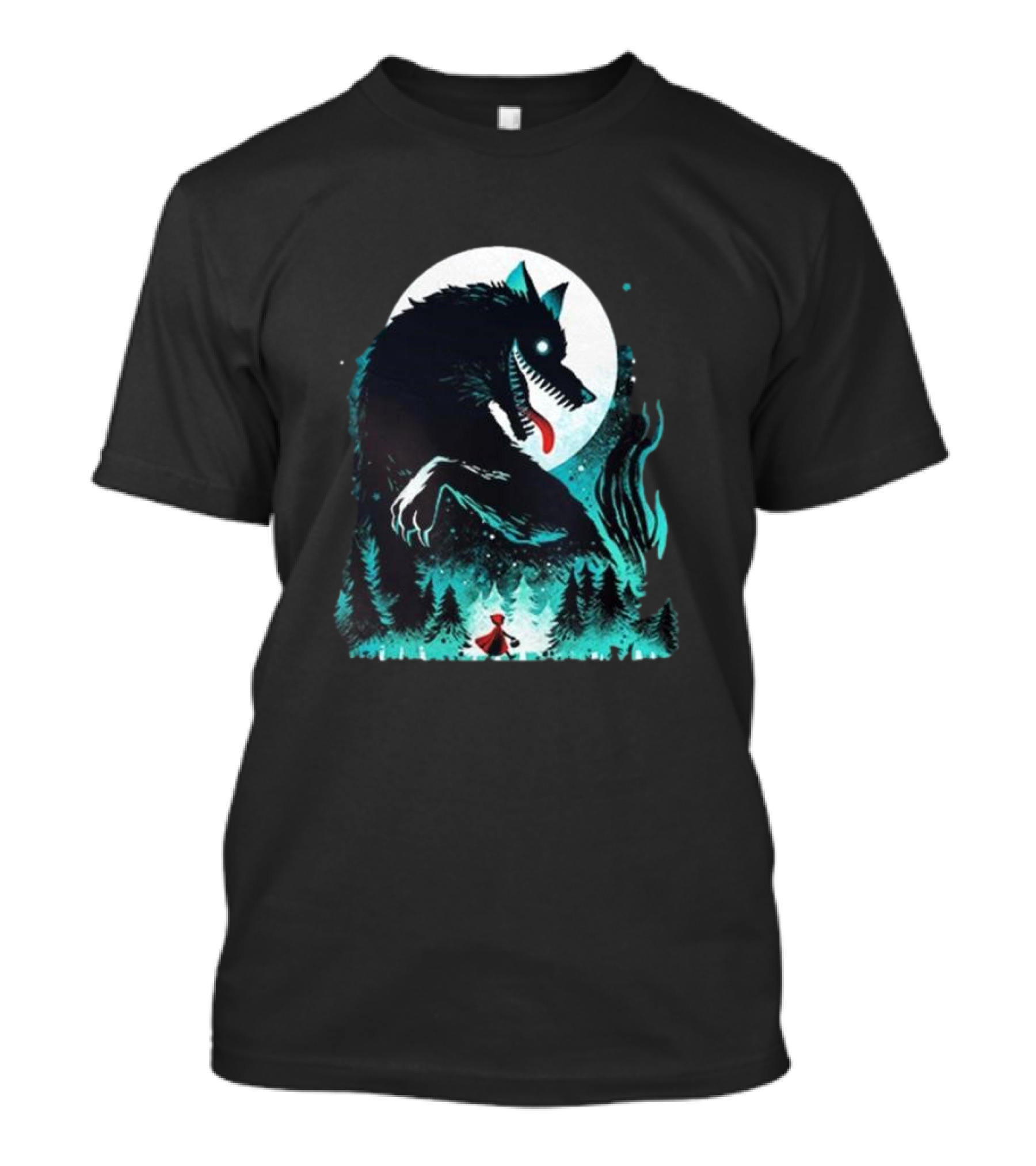 The Wolf Tale Moonlit Forest Encounter T-Shirt