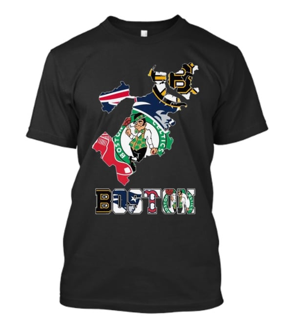 Boston Celtics Bruins Red Sox Patriots Boston Sports Pride T-Shirt