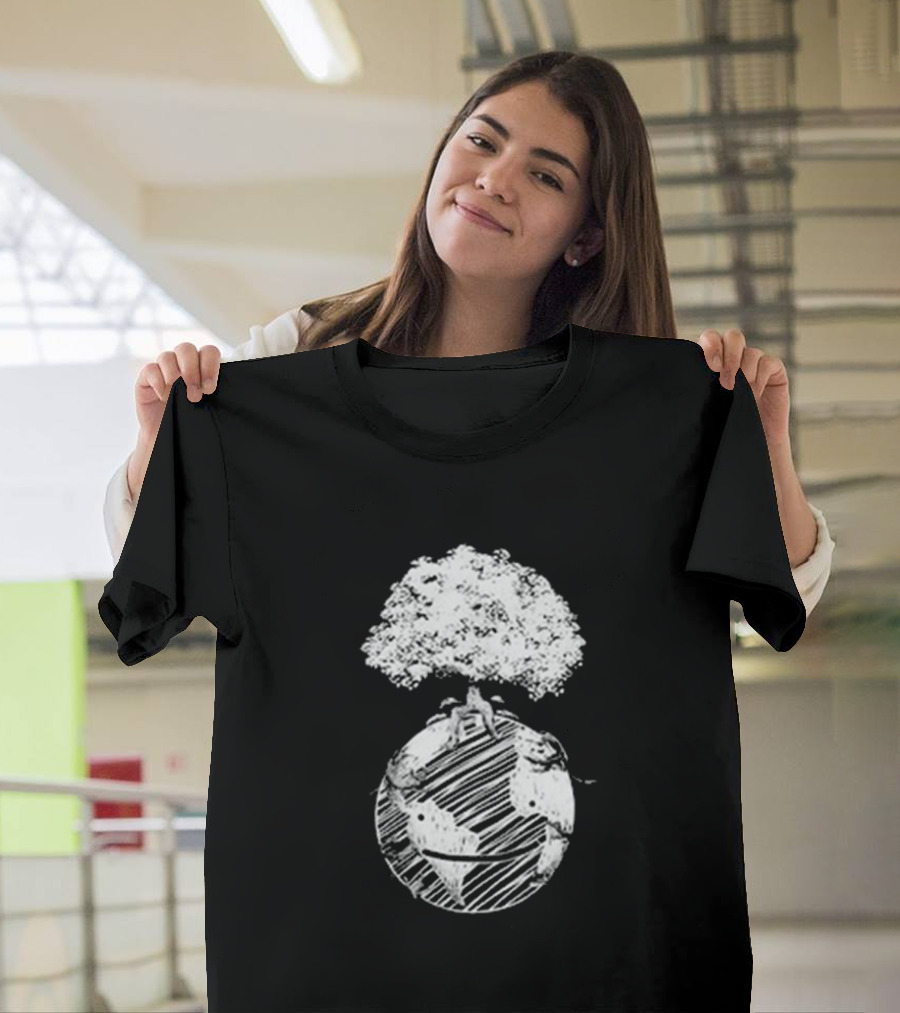 Dream Organic Earth Day Tree Planet T-Shirt