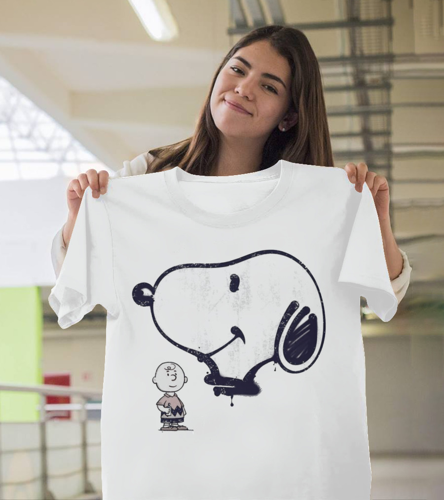 Snoopy and Charlie Brown Graffiti Iconic Character T-Shirt