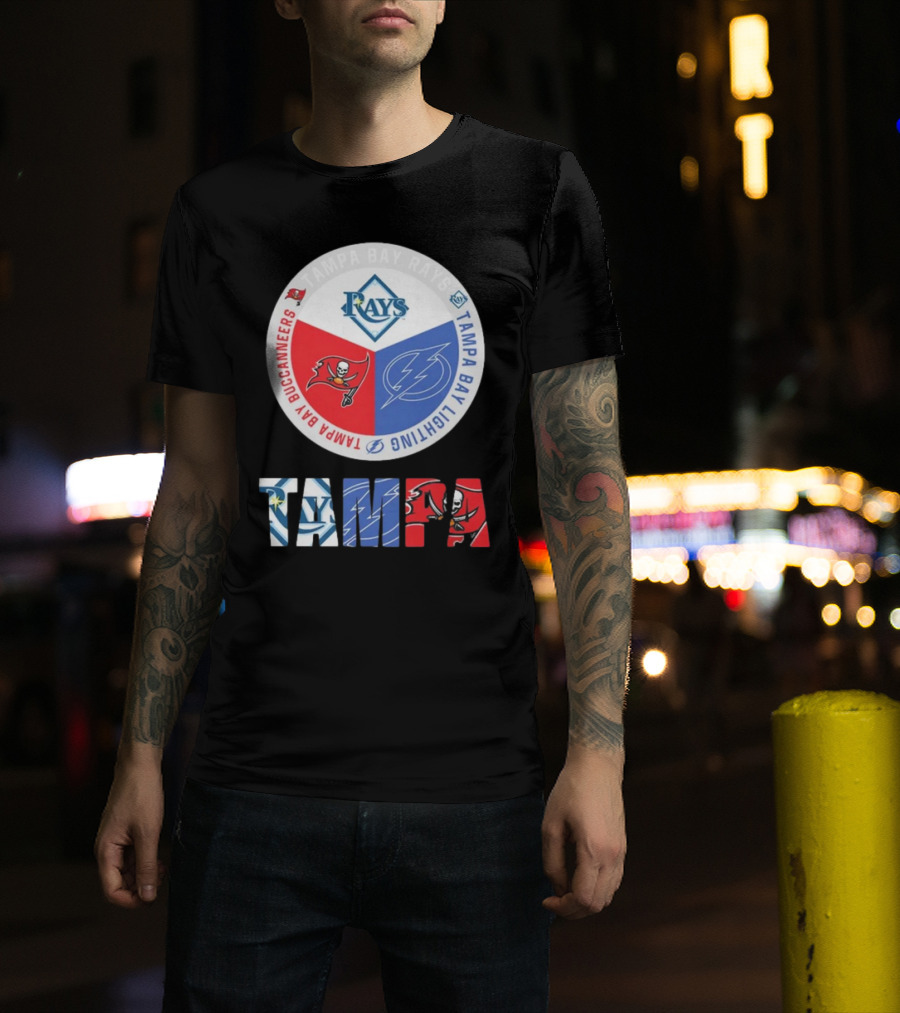 Tampa Bay Rays X Tampa Bay Lightning X Tampa Bay Buccaneers T-Shirt