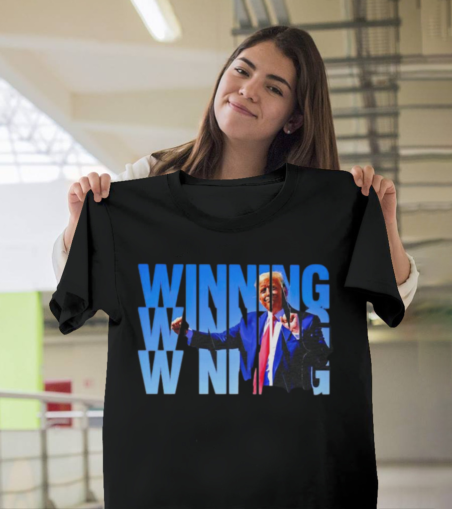 Winning Winning Winning Trump Victory Celebration Fists Raised T-Shirt