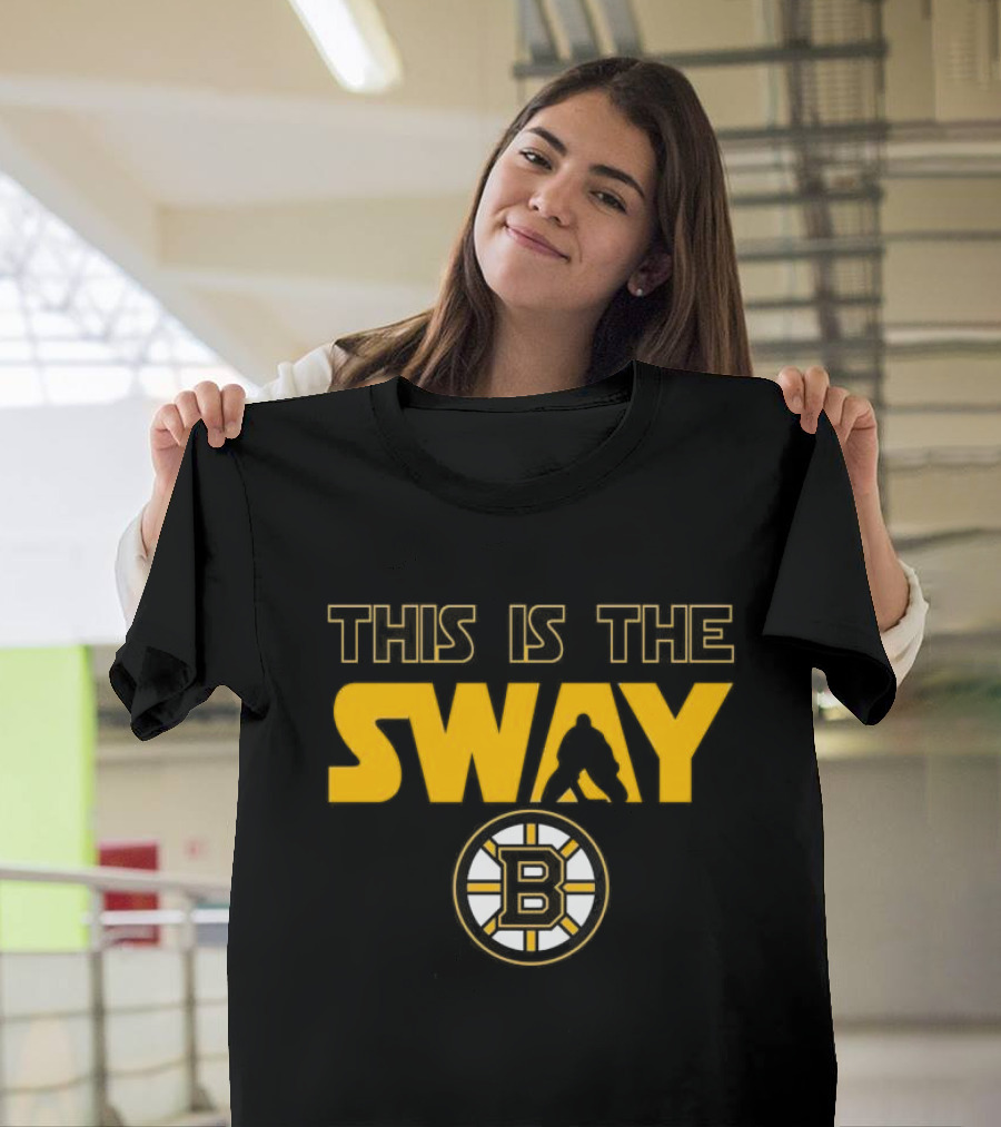 THIS IS THE SWAY BOSTON BRUINS HOCKEY FAN TALBOT BLACK AND GOLD T-Shirt