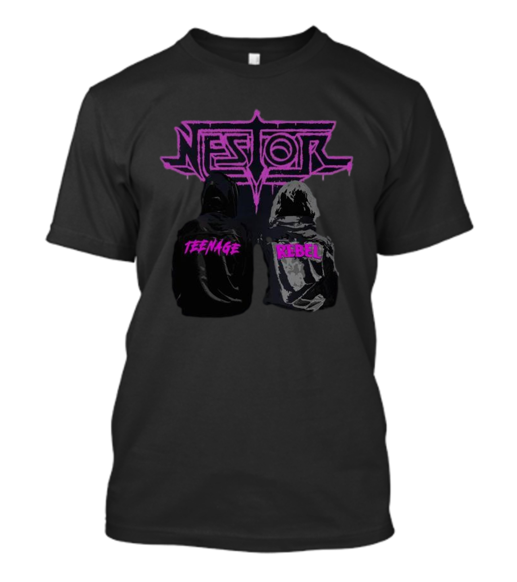Nestor Teenage Rebel Duo In Hooded Jackets T-Shirt