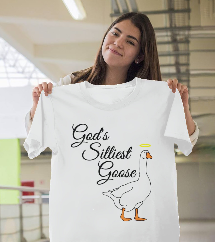 God's Silliest Goose Halo Goose T-Shirt