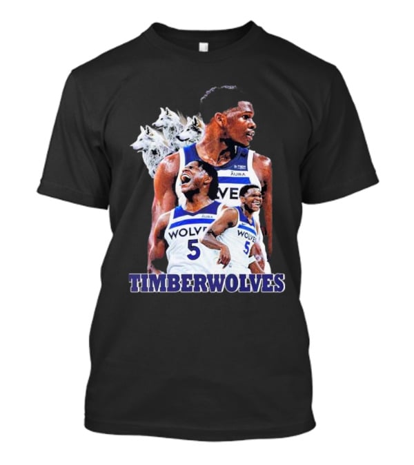 Minnesota Timberwolves Anthony Edwards Basketball Stars Wolves T-Shirt
