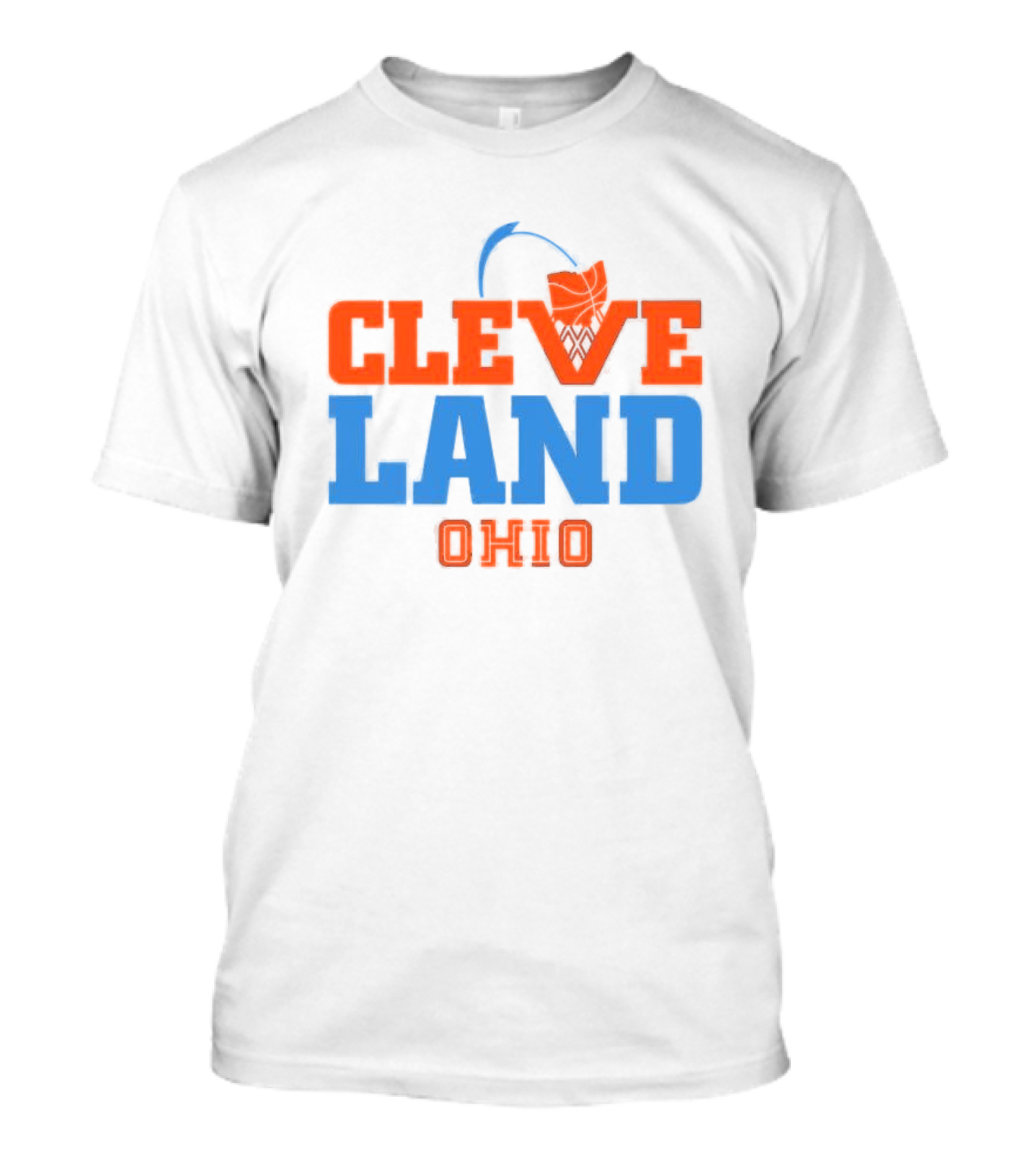 Cleveland Ohio Basketball Net T-Shirt