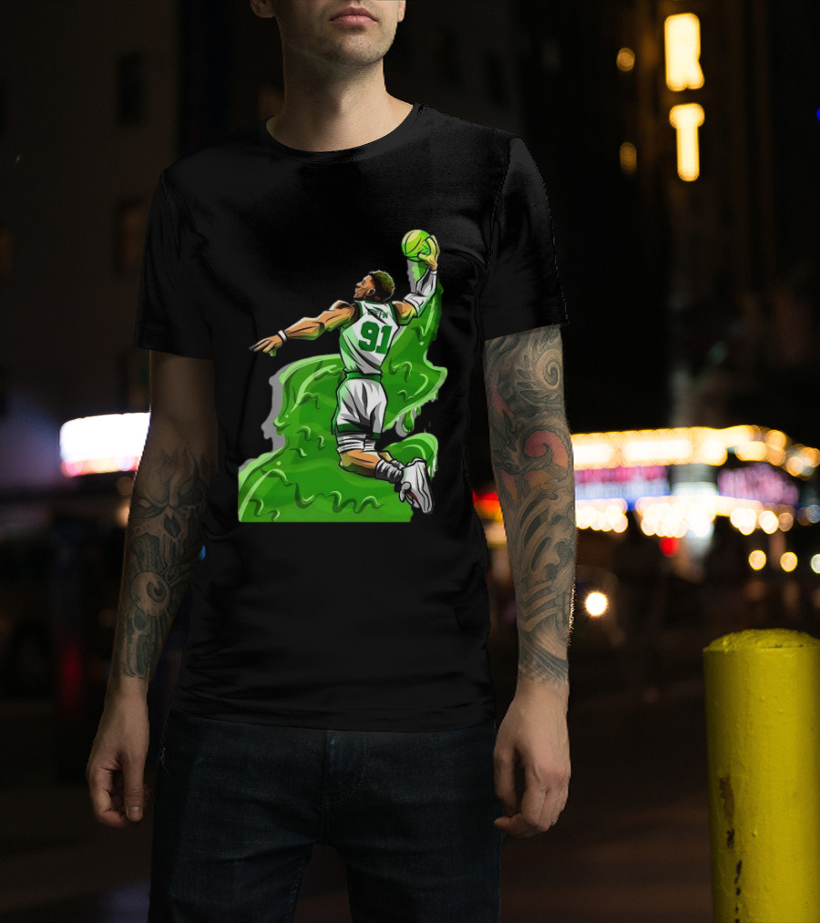 Blake Griffin Boston Celtics Number 91 Dunking Basketball T-Shirt