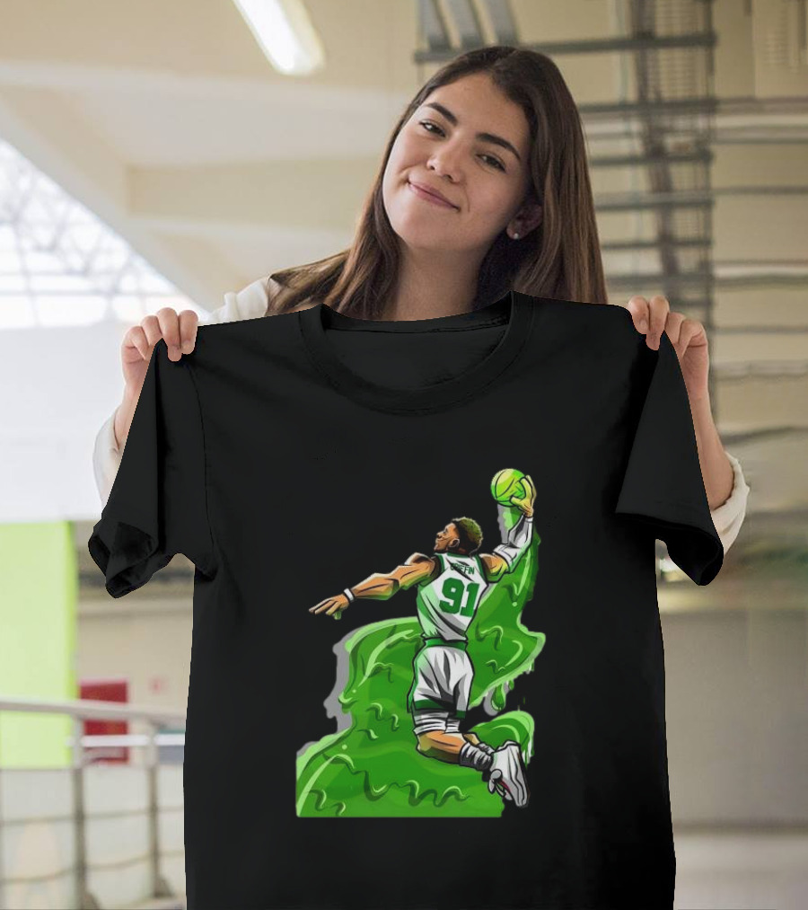 Blake Griffin Boston Celtics Number 91 Dunking Basketball T-Shirt
